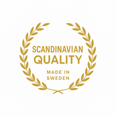 Skandinavisches Qualitätssigel - hergestellt in Schweden